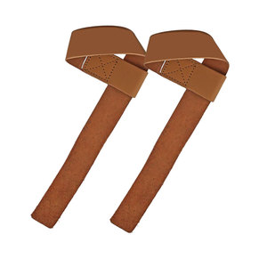 Correas de levantamiento de cuero con agarre fuerte, correas de gimnasio premium para sesiones de entrenamiento con pesas pesadas - Product Image 3