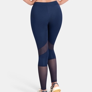 High Waist Seamless Ribbed <b>Leggings</b> | Butt Lift Scrunch Detail | 4-Way Stretch Nylon-Spandex | Breathable & Sweat-Wicking - Product Image 4