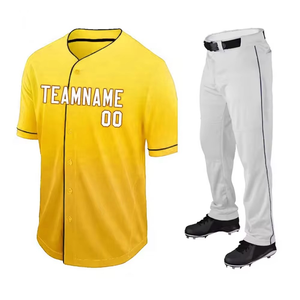 Uniformes de Béisbol al por Mayor con el Último Diseño, Jersey de Béisbol Personalizado para Hombre, Diseño Personalizado con Logotipo del Equipo - Product Image 2