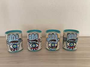 DAFNI BIG PAZAR Taza de Cerámica con Relieve 3D Personalizada, Hecha a Mano, Pintada a Mano, con Diseño de Frutas, Apta para Lavavajillas, Caja de Regalo, Estambul - Product Image 3