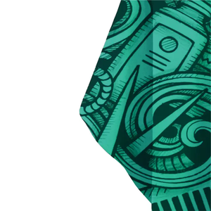 Vente en gros de cape de barbier Salon de coiffure professionnel cape de coiffeur imprimé personnalisé coupe - Product Image 2