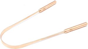 Best Selling Custom Ayurveda Copper Tongue Scraper Ayurvedic Tongue Cleaner Copper for Adults & Kids - Product Image 2