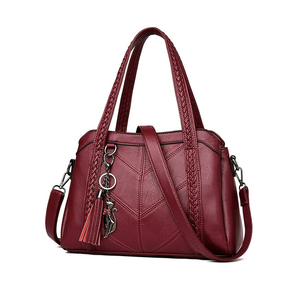 Genuine Leather Ladies Shoulder Purse <b>Handbag</b> Distressed Stylish Women Hand Bags 2024 Top Quality Women Shoulder Bags - Product Image 1