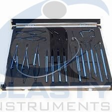 KIT DE 4PCS TITANIUM OPHTALMIQUE INSTRUMENT SET AVEC PLATEAU INSTRUMENTS CHIRURGICAUX BASE INSTRUMENTS DE CHIRURGIE - Product Image 5
