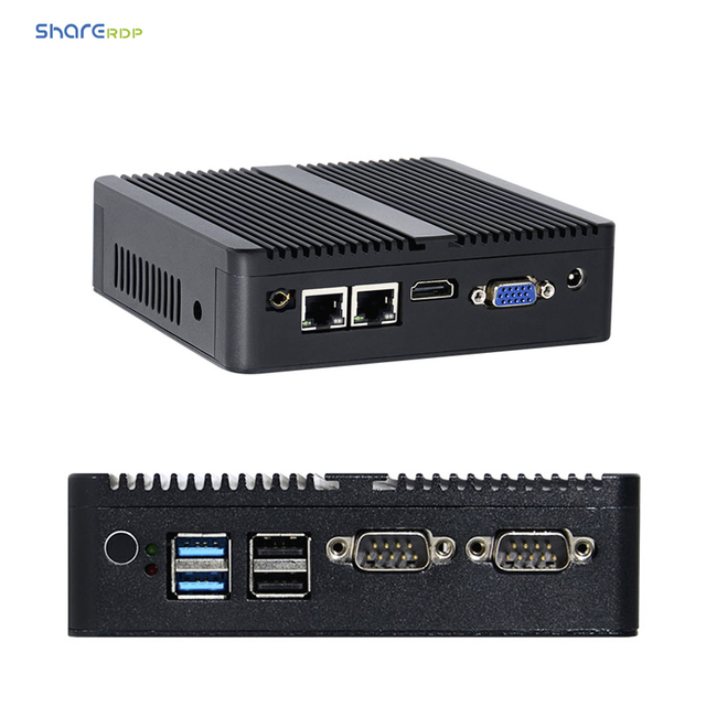 Sharerdp Intel Celeron N5095/N5105 J4125 Mini PC PfSense 4/2 LAN 2.5G NVMe SSD Fanless Embedded Barebone Mini PC Mini Computer