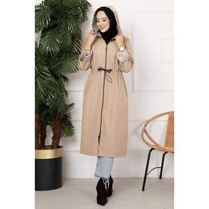 Gabardina con cremallera de túnel de cintura de visón - Product Image 4