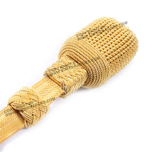Noeuds de sabre personnalisés de haute qualité accessoire d'uniforme de cérémonie en gros fabriqué à partir de PC et de fil d'investissement - Product Image 3