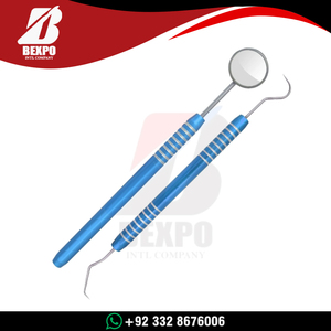 Kit de 3 Piezas para Examen Dental, Kit Básico de Higiene con Pinzas, Espejo y Explorador, Herramientas de Limpieza - Product Image 3