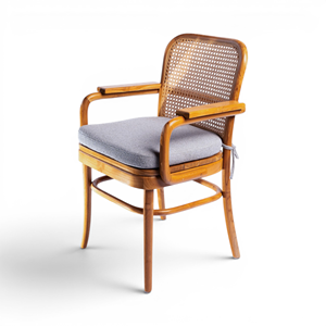 Chaise de salle à manger Home Basket Seroja - Bois de teck et rotin couleur naturelle - Product Image 1