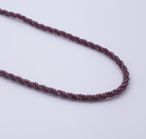 Collier en argent sterling 925 avec perles de grenat pour femmes, bijoux de mode faits à la main pour les mariages, les fêtes et les fiançailles - Product Image 2