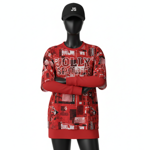 T-shirts pour femmes de qualité supérieure, décontractés, à double couche, manches longues, imprimés tendance, en coton, très vendus, respirants, à double couche - Product Image 1