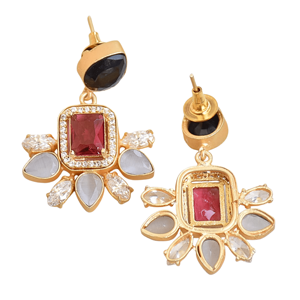 Pendientes de Latón Natural con Circonita Premium, Cristal Curativo Genuino, Textura Mate de Latón, Sin Níquel, Duraderos, Perfectos para Venta al por Mayor - Product Image 6