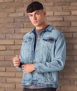 La mejor chaqueta de invierno con cuello levantado largo de tendencia para hombre 100% algodón transpirable Denim en nuevo estilo a bajo precio - Product Image 5