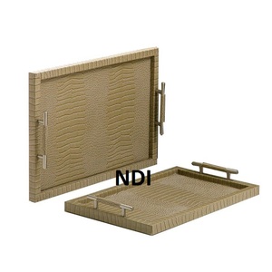 Bandeja de madera para servir desayuno de uso multiusos, gran oferta, bandeja para servir con acabado Natural, gran oferta, bandeja decorativa hecha a mano - Product Image 3