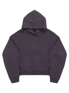 Sweat à capuche grande taille délavé vintage en détresse à la mode - Product Image 3