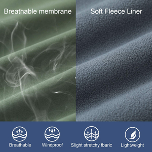 Custom Stylish mens softshell jacket breathable waterproof outerwear perfect for winter hiking <b>camping</b> outdoor travel jacket - Product Image 6