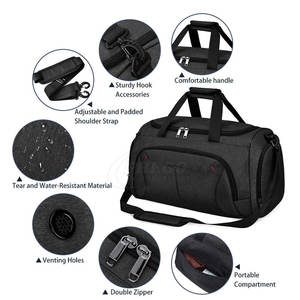 Wholesale Custom Logo <b>Waterproof</b> Duffel <b>Gym</b> <b>Bag</b> With Organizer Pockets Top Quality For Sale - Product Image 3