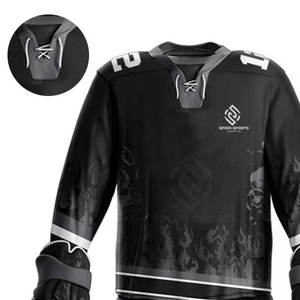 Meilleure vente au prix d'usine uniforme de hockey sur glace en vrac doux au toucher uniforme de hockey sur glace pour unisexe - Product Image 4