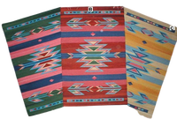 Tapis en coton fait main, style moderne, décoration intérieure, chambre, salon, voyage, lavable en machine, dos réversible, personnalisable