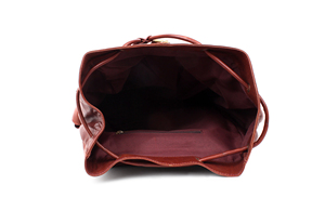 กระเป๋าเป้หนังแท้คุณภาพสูง ดีไซน์ทันสมัย ใช้ได้ทั้งชายและหญิง ปิดด้วยซิปและตัวล็อค ทนทาน เหมาะสำหรับการเดินทาง สไตล์เรียบง่าย แฟชั่น สีสันสดใส - Product Image 3