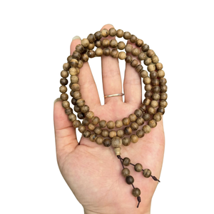 Superior 108 cuentas lujosa joyería de madera pura Vietnam Bakhoor Agarwood Oud pulsera dulce olor colección subacuática Vietnam - Product Image 4