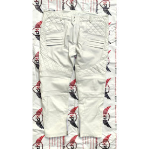 Pantalones informales de piel de oveja de cintura alta para hombre, cómodos, ligeros, de lona, de piel auténtica, PU, precios inmejorables - Product Image 1