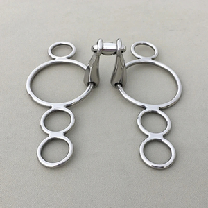 Boquilla de acero inoxidable Continental Gag Bit Loose Ring Horse Equipment 6 pulgadas - Product Image 2