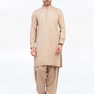 Salwar Kameez de luxe pour hommes pakistanais, vêtements de cérémonie, robe musulmane traditionnelle de qualité supérieure, coupe régulière pour les mariages, les occasions spéciales de l'Aïd - Product Image 1