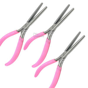 OEM DENTRIC IMPLANTS Stainless Steel Professional <b>Hair</b> <b>Extension</b> Pliers Strong Hold for Salon Professionals Micro Loop <b>Bead</b> Tool - Product Image 3
