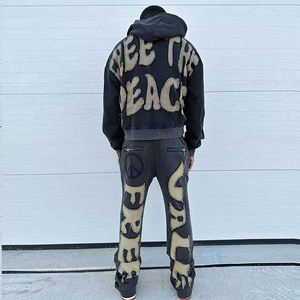 Design personnalisé survêtements pour hommes respirant 100% coton tissu de meilleure qualité pour les survêtements d'hiver décontractés - Product Image 3