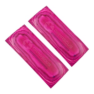 Par de Escamas para Mango de Cuchillo en Rosa Intenso, Madera Laminada en Rosa Fucsia Vibrante, Resina, 2 Piezas, para Fabricación de Cuchillos Personalizados - Product Image 1
