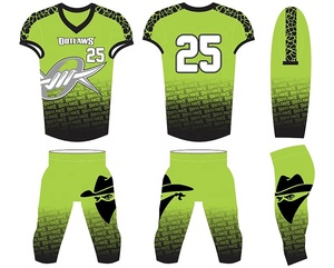 Conjuntos de Uniformes de Fútbol Americano Ligeros, Transpirables, Estampados, Antibacterianos, de Manga Corta, Personalizables con Nombre de Equipo y Logotipo - Product Image 2