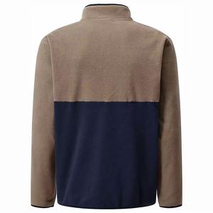 Sudadera de Forro Polar Tejido a Crochet de Manga Larga con Media Cremallera para Hombre, Estilo Vintage, Casual, Deportiva, para Entrenamiento, con Cuello Alto, para Invierno - Product Image 2