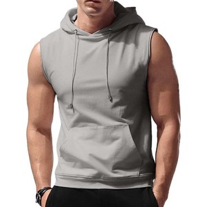 Wholesale <b>Men's</b> High Quality Fitness Vest Cotton Breathable Sports Vest <b>Sleeveless</b> <b>Hoodie</b> Custom Logo Design <b>Men's</b> Clothing 2025 - Product Image 6