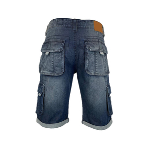 Nouveaux shorts en jean pour hommes de haute qualité, fabriqués sur mesure avec un design unique, style droit, lavage foncé, tissage tricoté pour l'été - Product Image 3