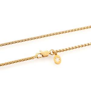 สร้อยคอทอง 14K ชุบทอง ขนาด 2 มม. ลายกล่อง ลายเชือก ลายงู ลายฟิกาโร รูปทรงเรขาคณิต ประดับเพชร ของขวัญเครื่องประดับ ทำจากสแตนเลสและทองเหลือง - Product Image 4