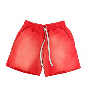 Shorts décontractés pour hommes en polyester/coton imprimés avec logo personnalisé délavés à l'acide vintage Service OEM à séchage rapide - Product Image 4