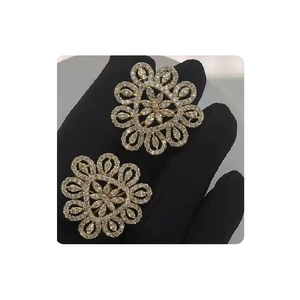 Pendientes de mujer de diamantes naturales de alta calidad a la venta, accesorios brillantes para ocasiones especiales - Product Image 4