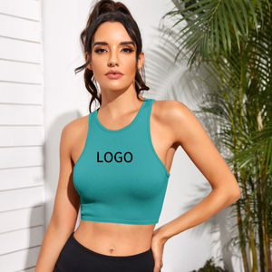 Camiseta sin mangas de gimnasio para mujer con logotipo personalizado 2024 - Product Image 3
