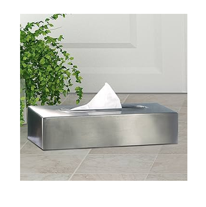 Couverture de boîte à mouchoirs Support de stockage de mouchoirs en acier inoxydable de forme carrée rectangulaire au prix le plus bas - Product Image 1