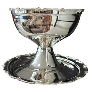 Bol à chocolat en métal martelé avec pâté Bol à chocolat décoratif de luxe de table dernière nouvelle collection pour le Moyen-Orient - Product Image 4