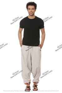 <b>Men's</b> Free Size Tribal Nepali Harem <b>Pants</b> Eco-Friendly Hippy Boho Yoga Aladdin <b>Pants</b> - Product Image 2