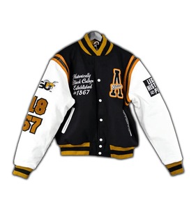 High Quality Mono Riders Versity Jacket for Men Women Casual/Preppy Style Fleece Fabric <b>Covered</b> <b>Button</b> Closure Winter Ready - Product Image 1