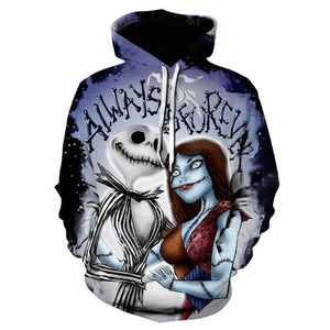 Sudadera con capucha Vintage Street Hip Hop para hombre, bordado de Halloween, cremallera completa, talla personalizada de EE. UU., algodón térmico de invierno 100%, algodón teñido liso - Product Image 4