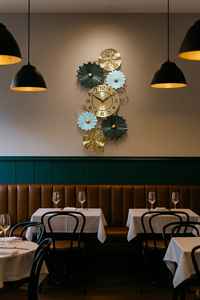 Luxury Modern Decorative Metal Wall <b>Clock</b> for Living Room | Nordic <b>Style</b> Designer Wall Art <b>Clock</b> | Silent Movement - Product Image 2