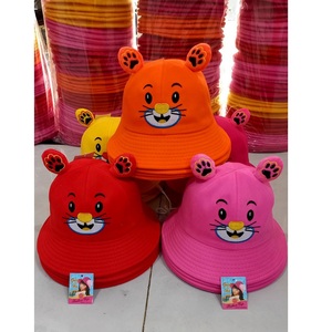 หมวกกีฬาผ้าโพลีเอสเตอร์/ ผ้าฝ้ายหลากสีหมวกฤดูร้อนหลากสีออกแบบเองโลโก้ - Product Image 1