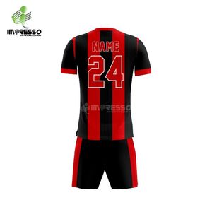 Maillots de football personnalisés de haute qualité, nouvelle version, impression par transfert thermique, uniformes de football pour équipe, short 100% polyester, séchage rapide - Product Image 3