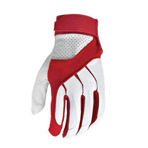 2025 gants de frappe de baseball professionnels fabriqués avec une fermeture à crochet en cuir véritable gants de sport de plein air durables Logo personnalisé - Product Image 4