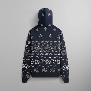 Custom <b>Navy</b> Blue 100% Cotton Winter Beaded <b>Hoodie</b> Unisex Pullover Sweatshirt Streetwear Adjustable Drawstring Kangaroo Pocket - Product Image 4