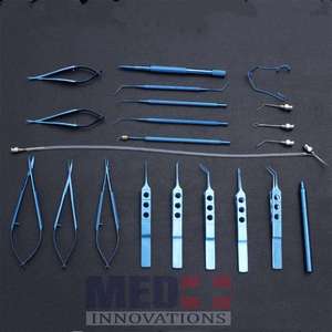 Kit de chirurgie ophtalmique en alliage de titane certifié CE, 21 pièces, ensemble d'instruments chirurgicaux pour la cataracte, pour lentilles intraoculaires, par MI - Product Image 5